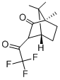 structure of CAS# 51800-98-7, 3-Trifluoroacetyl-D-Camphor;(1R,4R)-1,7,7-Trimethyl-3-(2,2,2-Trifluoroacetyl)Norbornan-2-One;(1R,4R)-1,7,7-Trimethyl-3-(2,2,2-Trifluoro-1-Oxoethyl)-2-Norbornanone;(1R,4R)-1,7,7-Trimethyl-3-(2,2,2-Trifluoroethanoyl)Bicyclo[2.2.1]Heptan-2-One