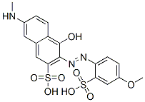 CAS#: 51838-10-9， 4-Hydroxy-3-[(4-Methoxy-2-Sulphophenyl)Azo]-7-(Methylamino)Naphthalene-2-Sulphonic Acid