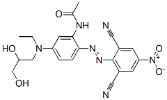 CAS#: 51897-39-3， N-[2-[(2,6-Dicyano-4-Nitrophenyl)Azo]-5-[(2,3-Dihydroxypropyl)Ethylamino]Phenyl]-Acetamide