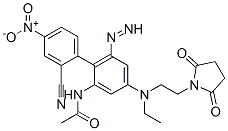 CAS#: 51897-40-6， N-[2-[(2-Cyano-4-Nitrophenyl)Azo]-5-[[2-(2,5-Dioxo-1-Pyrrolidinyl)Ethyl]Ethylamino]Phenyl]-Acetamide