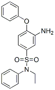 结构式 CAS# 51929-55-6, 3-氨基-N-乙基-4-苯氧基-N-苯基苯磺酰胺