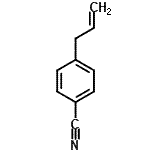structure of CAS# 51980-05-3, 4-Allylbenzonitrile;3-(4-Cyanophenyl)-1-propene