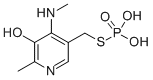 CAS#: 51989-44-7， [4-(Aminomethyl)-5-Hydroxy-6-Methylpyridin-3-Yl]Methylsulfanylphosphonic Acid
