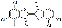 CAS#: 52000-83-6， (2E)-6,7-Dichloro-2-(5,7-Dichloro-4-Methyl-3-Oxo-1-Benzothiophen-2-Ylidene)-1H-Indol-3-One