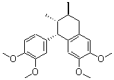 CAS#: 521-55-1， (1S,2R,3S)-1-(3,4-Dimethoxyphenyl)-1,2,3,4- Tetrahydro-6,7-Dimethoxy-2,3-Dimethyl-Naphthalene