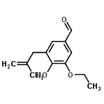 CAS#: 521068-29-1， 3-Ethoxy-4-Hydroxy-5-(2-Methyl-2-Propen-1-Yl)Benzaldehyde
