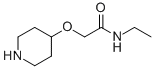 结构式 CAS# 521074-81-7, N-乙基-2-(哌啶-4-基氧基)乙酰胺