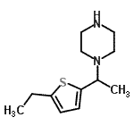 CAS#: 521264-73-3， 1-[1-(5-Ethyl-2-Thienyl)Ethyl]Piperazine