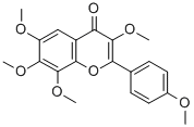 CAS#: 522-16-7， 3,6,7,8-Tetramethoxy-2-(4-methoxyphenyl)chromen-4-one