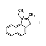 CAS 登录号：52299-73-7， 1-乙基-2-甲基萘并[1,2-d][1,3]恶唑-1-鎓碘化物