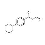 CAS#: 52344-63-5， 3-Chloro-1-(4-Cyclohexylphenyl)Propan-1-One