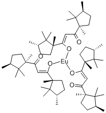 结构式 CAS# 52351-64-1, 三(D,D-二龙脑甲酸)铕