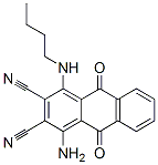 CAS 登录号：52373-91-8， 1-氨基-4-(丁基氨基)-9,10-二氢-9,10-二氧代蒽-2,3-二甲腈