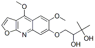 CAS 登录号：524-90-3， (+)-1-[(4,6-二甲氧基呋喃并[2,3-b]喹啉-7-基)氧基]-3-甲基-2,3-丁二醇