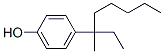 structure of CAS# 52427-13-1, 4-(1-Ethyl-1-Methylhexyl)Phenol;4-(1-Ethyl-1-Methylhexyl)Phenol;P-(1-Ethyl-1-Methylhexyl)Phenol