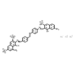 CAS 登录号：52469-75-7， 三钠5-氨基-3-{[4-({4-[(7-氨基-1-羟基-3-磺酸-2-萘基)偶氮]苯基}偶氮)苯基]偶氮}-4-羟基-2,7-萘二磺酸酯