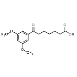 结构式 CAS# 52483-27-9, 7-(3,5-二甲氧基苯基)-7-氧代庚酸