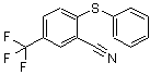 structure of CAS# 52548-95-5, 2-Cyano-4-(Trifluoromethyl)Diphenylsulfide;2-(PHENYLSULFANYL)-5-(TRIFLUOROMETHYL)BENZENECARBONITRILE;2-CYANO-4-(TRIFLUOROMETHYL)PHENYL PHENYL SULFIDE;2-Cyano-4-(Trifluoromethyl)Diphenylsulphide 97%