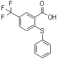 结构式 CAS# 52548-96-6, 2-羧基-4-(三氟甲基)二苯基硫醚