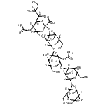 CAS#: 52659-37-7， 5-Acetamido-3,5-dideoxy-6-(1,2,3-trihydroxypropyl)hex-2-ulopyranonosyl-(2->3)hexopyranosyl-(1->3)-2-acetamido-2-deoxyhexopyranosyl-(1->3)hexopyranosyl-(1->4)hexopyranose