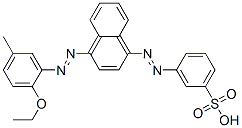 CAS#: 52695-54-2， 3-[[4-[(2-Ethoxy-5-Methylphenyl)Azo]-1-Naphthyl]Azo]Benzenesulphonic Acid