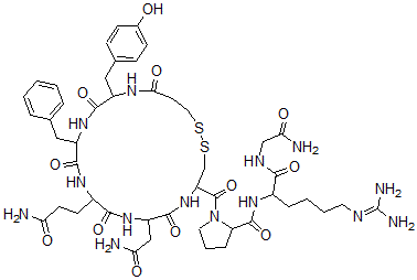 CAS 登录号:52697-47-9, 去氨基-高-精氨酰-加压素