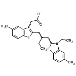 CAS#: 52749-17-4， (2-{2-[(3-Ethyl-5-Methyl-1,3-Benzothiazol-2(3H)-Ylidene)Methyl]-1-Buten-1-Yl}-5-Methyl-1,3-Benzothiazol-3-Ium-3-Yl)Acetate