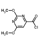 structure of CAS# 52759-24-7, 2,6-Dimethoxy-4-Pyrimidinecarbonyl Chloride;2,6-dimethoxypyrimidine-4-carbonyl chloride
