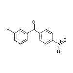 structure of CAS# 527744-61-2, (3-Fluorophenyl)(4-Nitrophenyl)Methanone;3-fluoro-4'-nitrobenzophenone