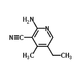 CAS 登录号：52833-35-9， 2-氨基-5-乙基-4-甲基烟腈