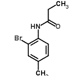 CAS 登录号：5285-53-0， N-(2-溴-4-甲基苯基)丙酰胺