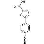 structure of CAS# 52938-94-0, 5-(4-Cyanophenyl)-2-Furoic Acid