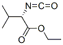 结构式 CAS# 5296-78-6, 2-异氰酸-3-甲基丁酸乙酯