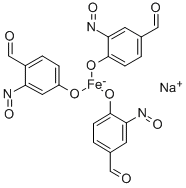 CAS#: 52970-22-6， Sodium (OC-6-22)-Tris(4-Hydroxy-3-Nitrosobenzaldehydato-N3,O4)-Ferrate(1-)