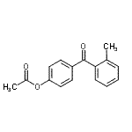 结构式 CAS# 52981-06-3, 4-(2-甲基苯甲酰)苯基乙酸酯