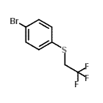 结构式 CAS# 530080-19-4, 1-溴-4-[(2,2,2-三氟乙基)硫基]苯