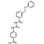 CAS#: 530137-66-7， 4-({[3-(Phenoxymethyl)Benzoyl]Carbamothioyl}Amino)Benzoic Acid