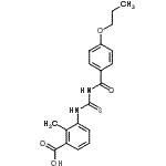 CAS#: 530139-00-5， 2-Methyl-3-{[(4-Propoxybenzoyl)Carbamothioyl]Amino}Benzoic Acid