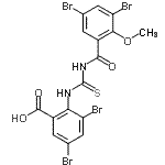 CAS#: 530155-74-9， 3,5-Dibromo-2-{[(3,5-Dibromo-2-Methoxybenzoyl)Carbamothioyl]Amino}Benzoic Acid