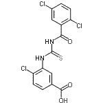 CAS#: 531521-00-3， 4-Chloro-3-{[(2,5-Dichlorobenzoyl)Carbamothioyl]Amino}Benzoic Acid