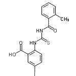 CAS#: 531541-11-4， 5-Iodo-2-{[(2-Methylbenzoyl)Carbamothioyl]Amino}Benzoic Acid