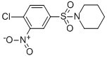 structure of CAS# 53162-43-9, 1-(4-Chloro-3-Nitro-Benzenesulfonyl)-Piperidine;1-(4-Chloro-3-Nitro-Phenyl)Sulfonylpiperidine;Zinc03885223;11W-0055