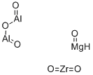 structure of CAS# 53169-11-2, Magnesium Aluminum Zirconium Oxide;Magnesium Aluminum Zirconium Oxide, 99% (Metals Basis Excluding Ca) Ca 0.1-1%;Magnesiumaluminiumzirconiumoxide(Metalsbasisexcludingca)Ca0.1-1%;Magnesiumaluminiumzirconiumoxidemetalsbasisexcludingca)Ca0.1-1%