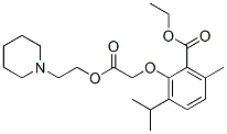 CAS 登录号:53206-77-2, (2-乙氧羰基-6-异丙基-3-甲基苯氧基)乙酸 2-哌啶乙基酯