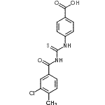 CAS#: 532429-65-5， 4-{[(3-Chloro-4-Methylbenzoyl)Carbamothioyl]Amino}Benzoic Acid