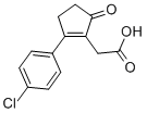 结构式 CAS# 53272-87-0, 2-(4-氯苯基)-5-氧代-1-环戊烯-1-乙酸