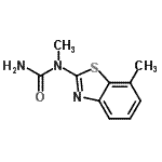 CAS#: 53284-70-1， 1-Methyl-1-(7-Methyl-1,3-Benzothiazol-2-Yl)Urea