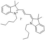 CAS#: 53290-46-3, 1,1'-Dipentyl-3,3,3',3'-Tetramethylindocarbocyanine Iodide