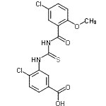 CAS#: 532948-28-0， 4-Chloro-3-{[(5-Chloro-2-Methoxybenzoyl)Carbamothioyl]Amino}Benzoic Acid