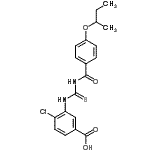 CAS#: 532949-67-0， 3-{[(4-Sec-Butoxybenzoyl)Carbamothioyl]Amino}-4-Chlorobenzoic Acid